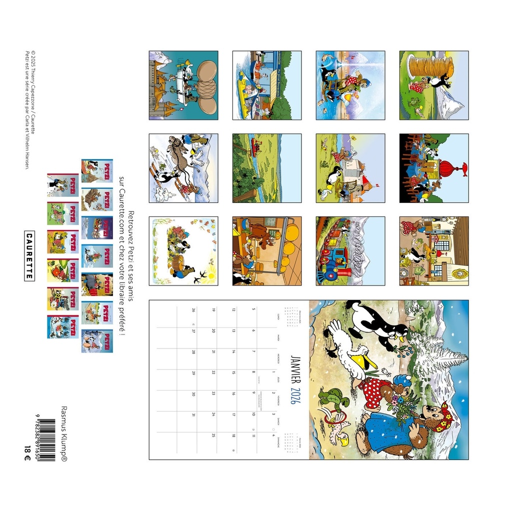 [9782382891650] Calendrier Petzi en Suisse 2026