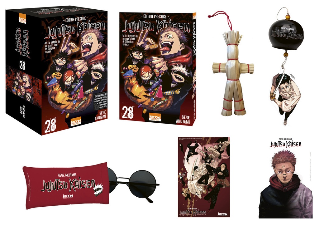 {'#text': 'Jujutsu Kaisen T28 - édition prestige', '@attrs': {'textcase': '01'}}