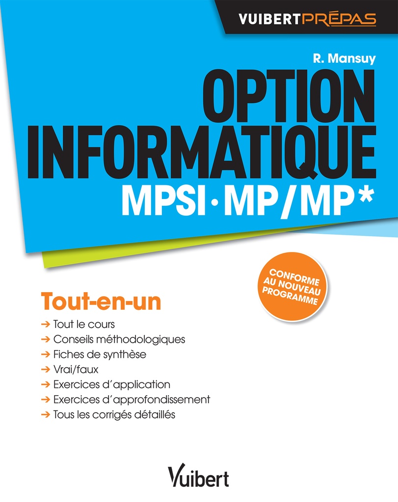 [9782311012996] Option informatique MPSI, MP/MP*