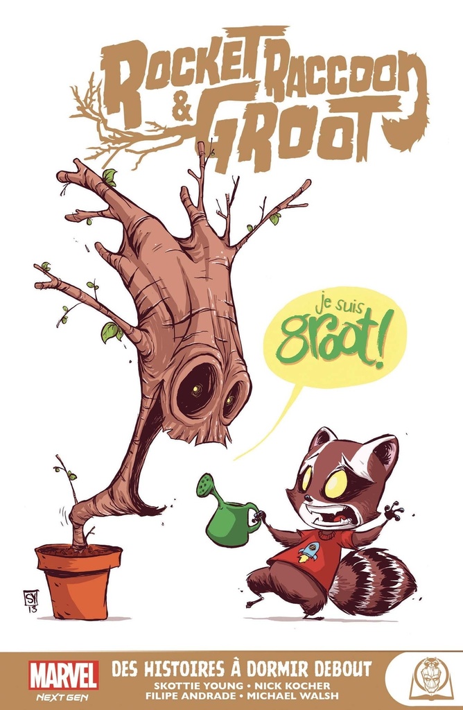 [9782809498516] Marvel Next Gen - Rocket Racoon & Groot : Des histoires à dormir debout